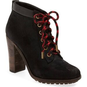 ARRICCI 'Elisa' Bootie Black Lace Up City Hiker 8.5 M $320